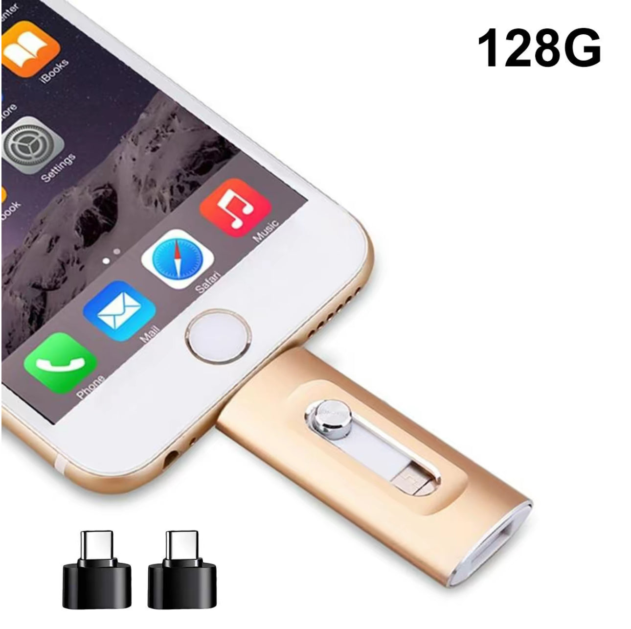 TriSync 128 Go Clé USB 4-en-1