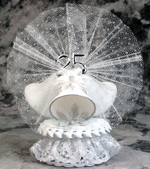 Ornement de gâteau Sugar Bells pour le 25e anniversaire