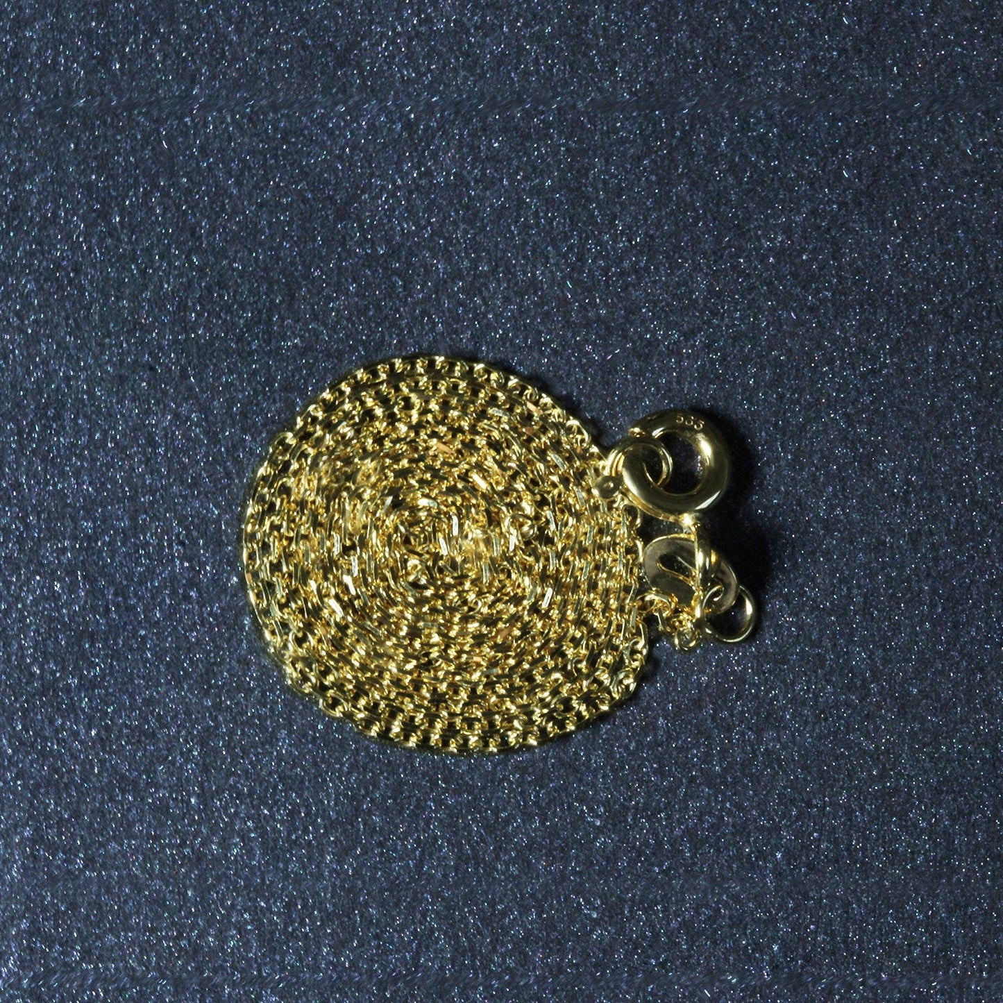 18k Yellow Gold Diamond Cut Cable Link Chain - 1.10 mm