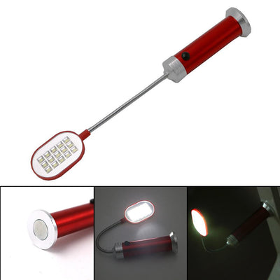 LED Handheld Flashlight with Magnetic Base and 15 LEDs