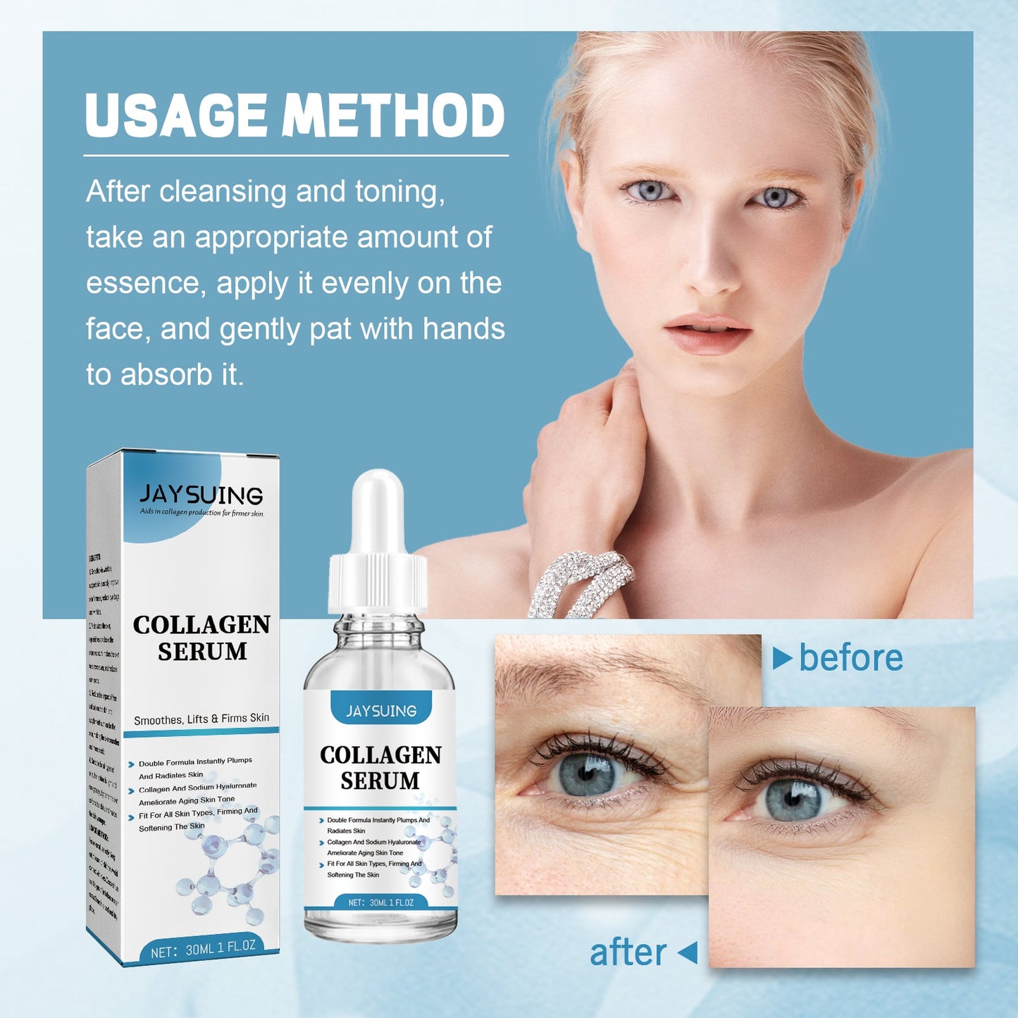 Anti-Aging Firming Serum, Reducing Lines Hydrating Firming And Anti-Aging Serum - Korvel
