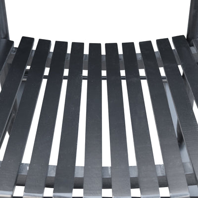 wooden porch rocker chair BLACK - Korvel