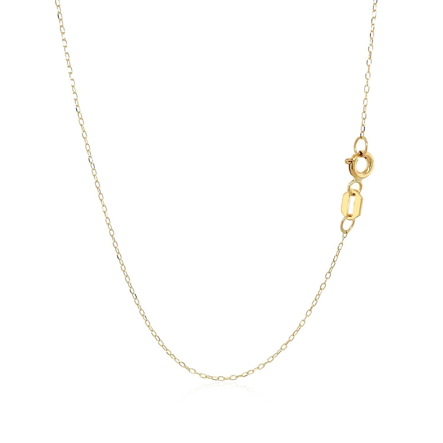 Collar de Oro Amarillo de 14k con Símbolo de Gato en Madreperla