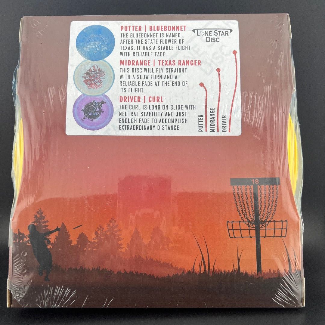 Ensemble de départ de disc golf intermédiaire - Plastique Bravo - 3 disques + mini