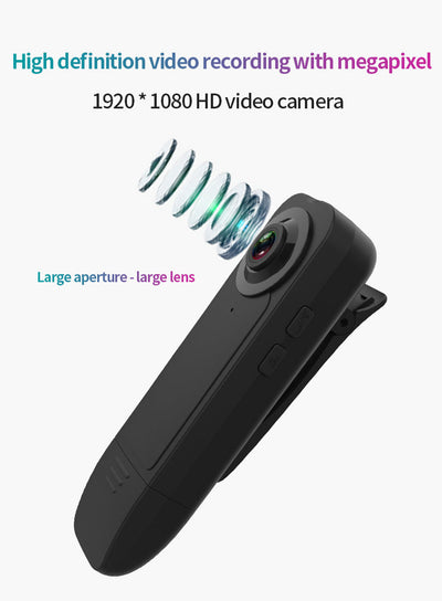 A18 Law Enforcement Recorder Outdoor Sports Conference Field Recorder Portable Back Clip Camera HD Camera - Korvel