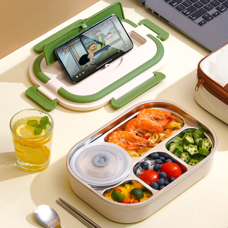 Boîte à lunch portable en acier inoxydable 304 de qualité supérieure