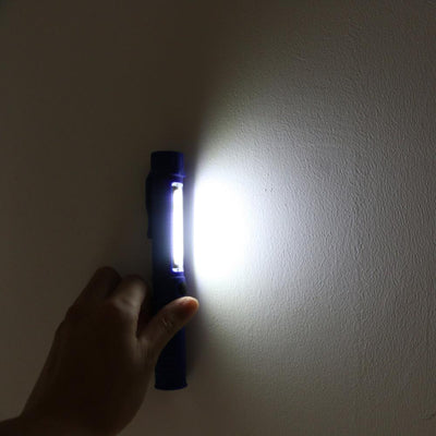 COB LED Mini Pen Multifunction led Torch light Handle work flashlight square Work Hand With Magnet - Korvel