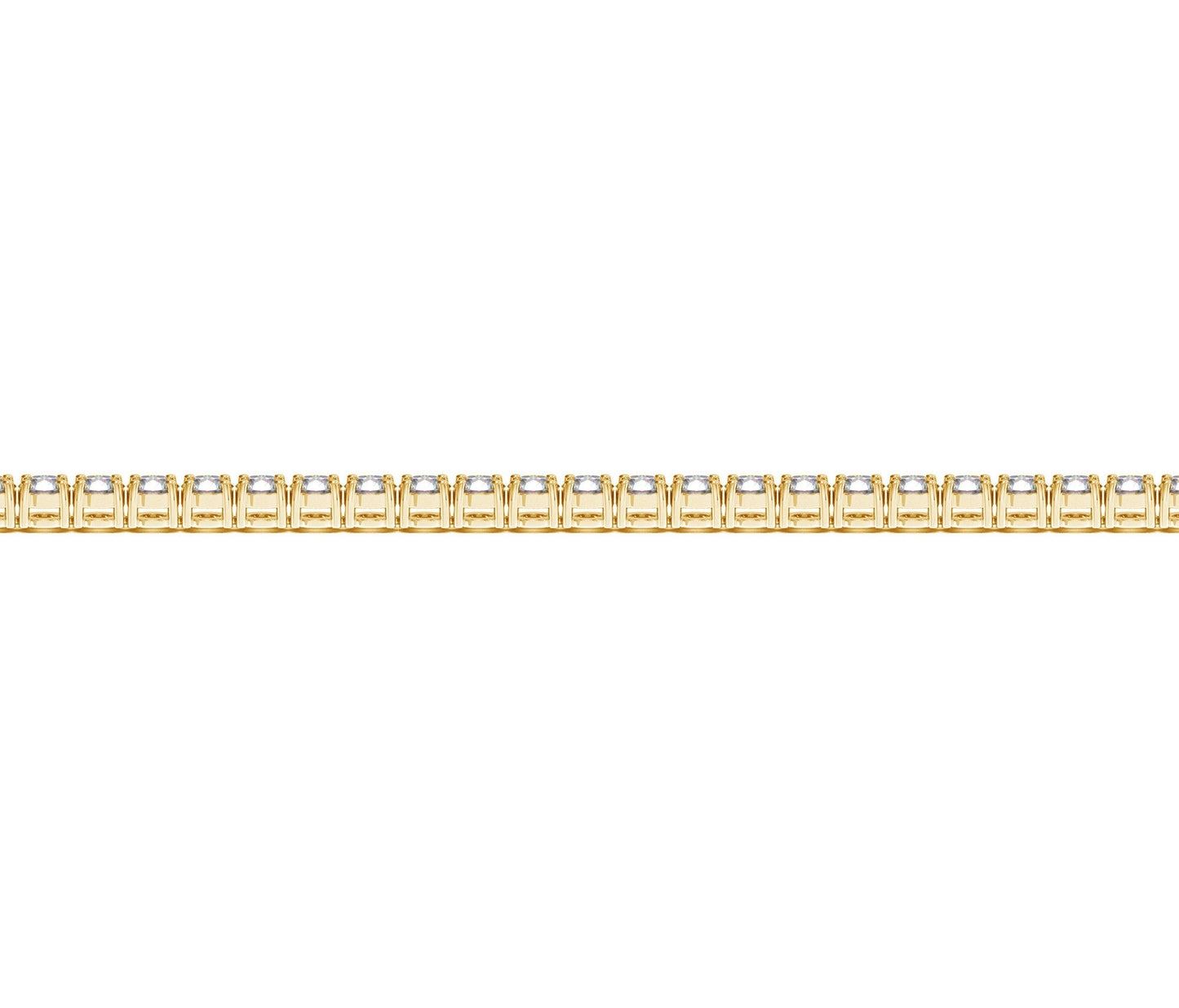 Lab Grown Diamond Tennis Bracelet in 14k Yellow Gold