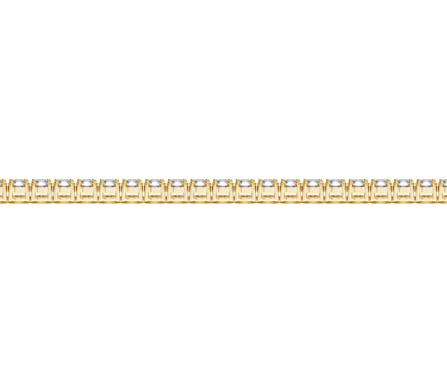 Pulsera de Tenis de Diamantes Crecidos en Laboratorio de Oro Amarillo de 14k - 4 cctw
