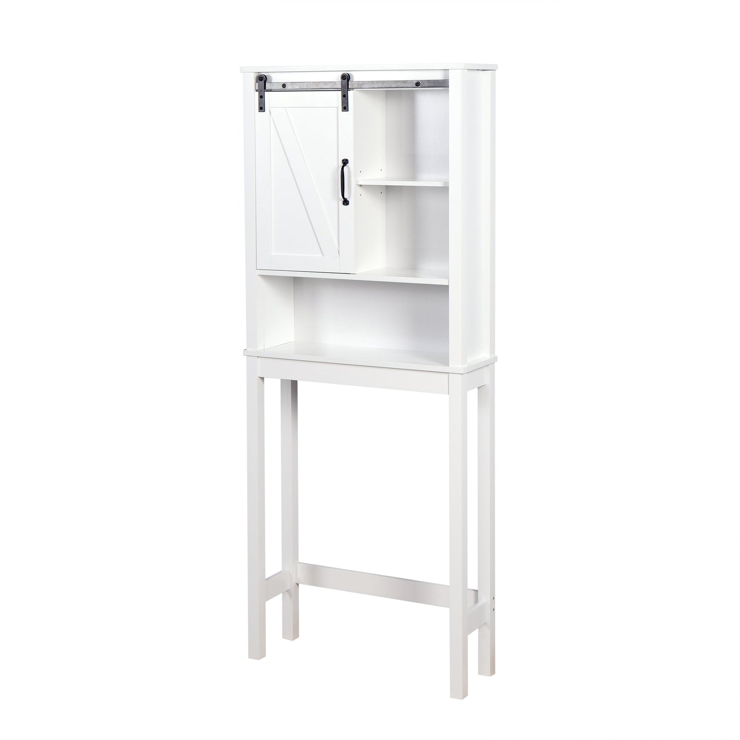 Elegant Over-the-Toilet Storage Cabinet with Adjustable Shelves