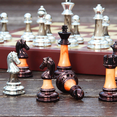Premium International Chess Set with Acrylic Pieces