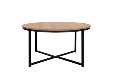 Modern Round Metal Coffee Table - Korvel