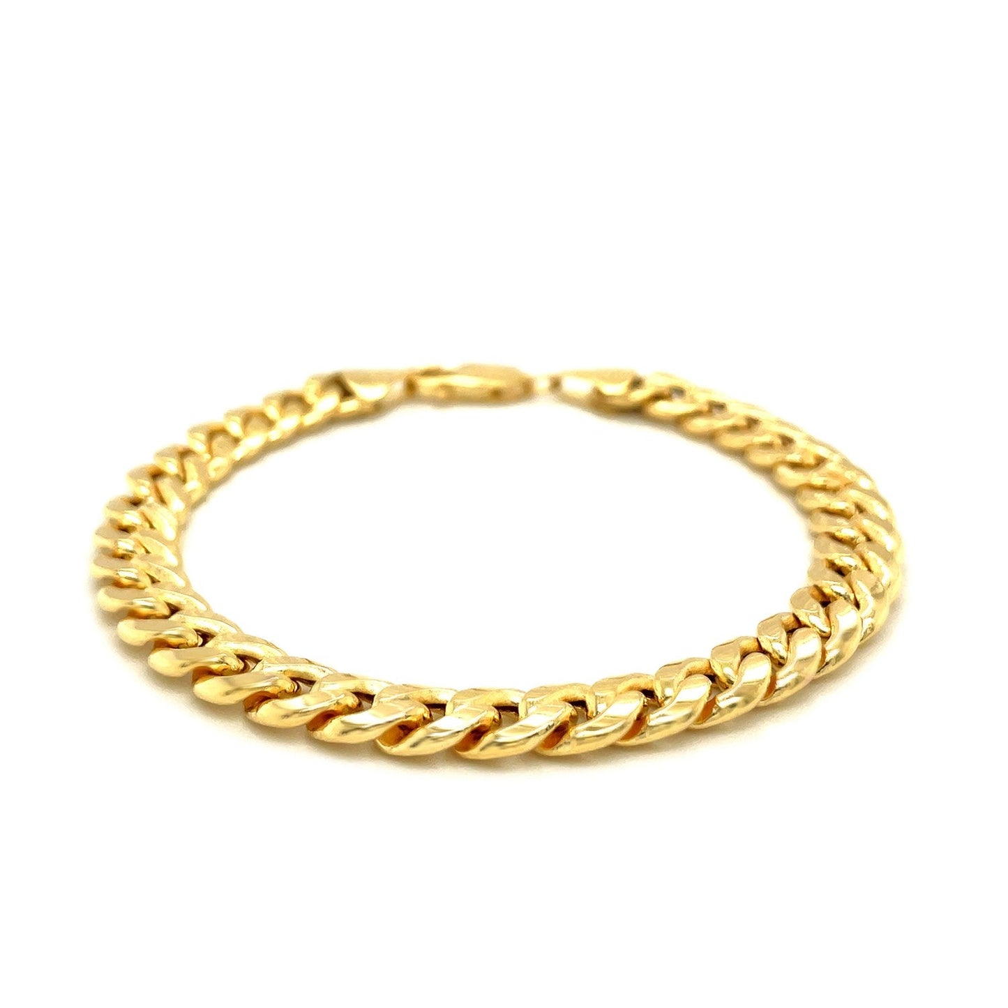 Bracelet Miami Cuban en or jaune 10k - 8,0 mm