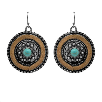 Southwestern Style Concho Earrings