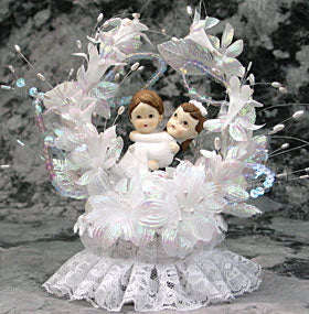 Toppers de pastel Swept Away, 9" de alto