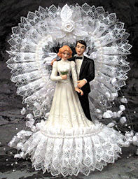 My Heart Forever Cake Topper - 9" High Elegance