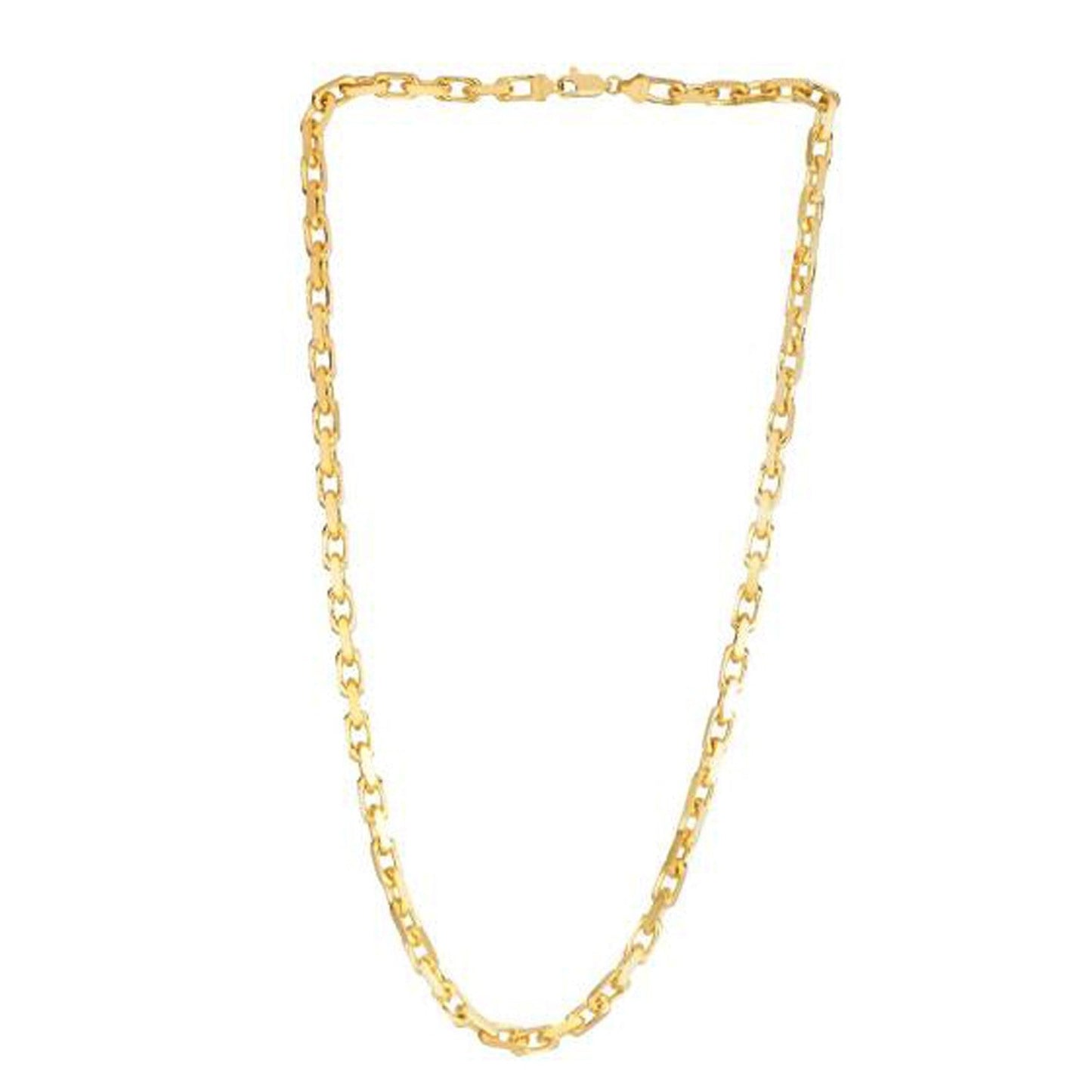 14k Yellow Gold French Cable Link Chain - 4.80 mm