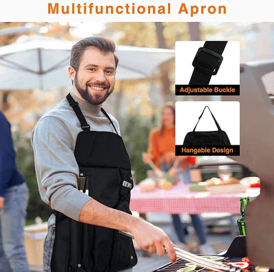 Apron Bakeware 39-Piece BBQ Grilling Utensils Set Baking Utensils - Korvel