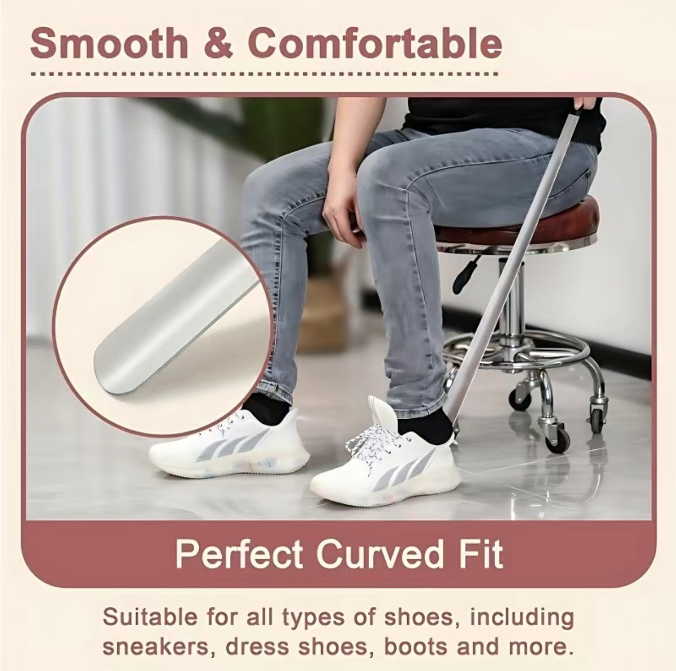 Facilitateur de Chaussures à Long Manche EasyReach pour un Confort Optimal