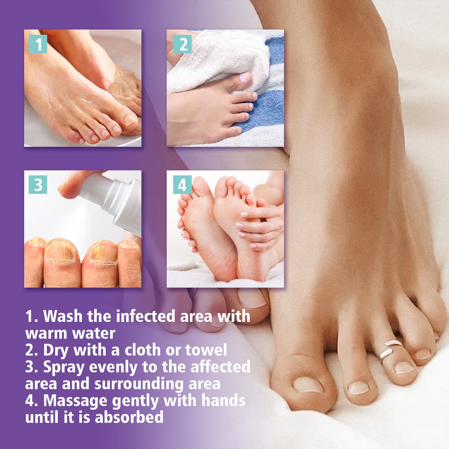 Premium Gray Nail Care Spray for Healthy Nails