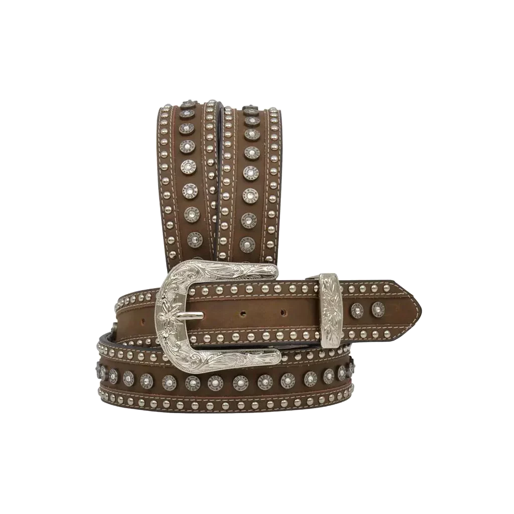 Ceinture Femme en Coquilles de Cartouche Brunes
