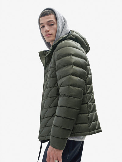Veste en duvet compressible - Vert pierre