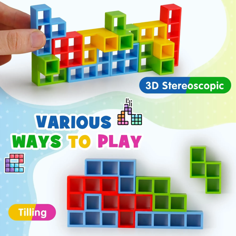 Tetra Tower Fun Balance Stacking Game for All Ages