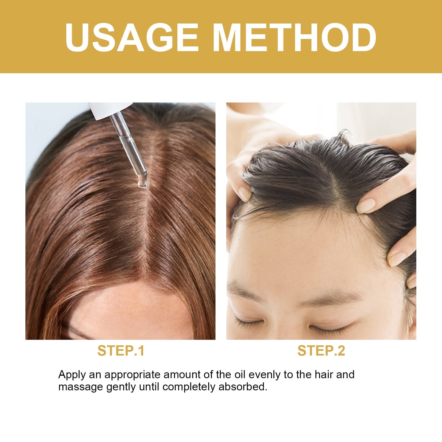 Hair Dense Oil, Scalp Cleaning Care Fluffy Soft Repair Dry Hair Impetuous Solid Hair Dense Hair Essential Oil - Korvel