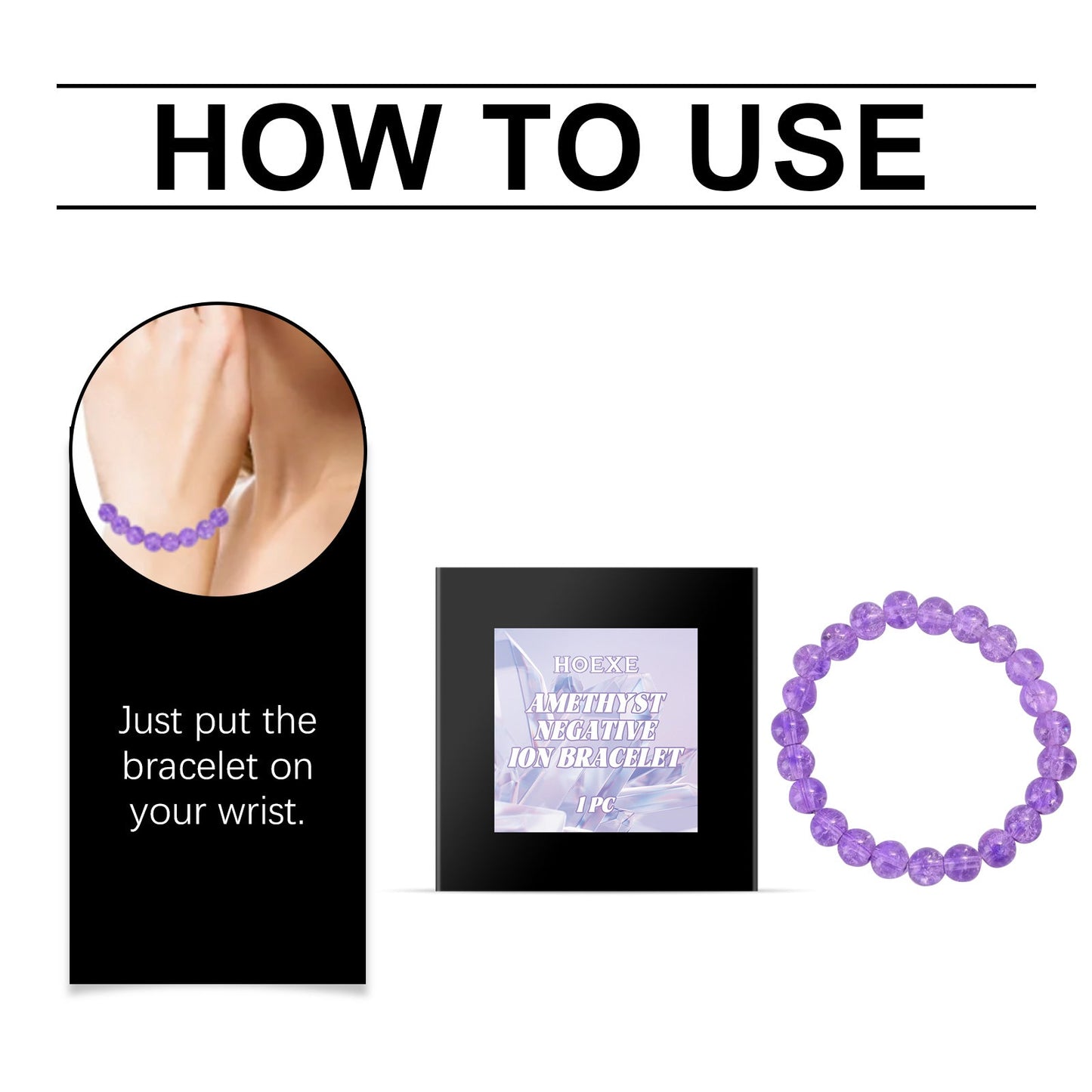 Purple Bracelet Purple Rabbit Hair Crystal Personality Trend Fashion With Purple Hand Beaded Bracelet - Korvel