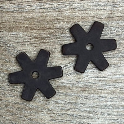 Durable Black Steel Spur Rowel for Equestrian Use - Korvel