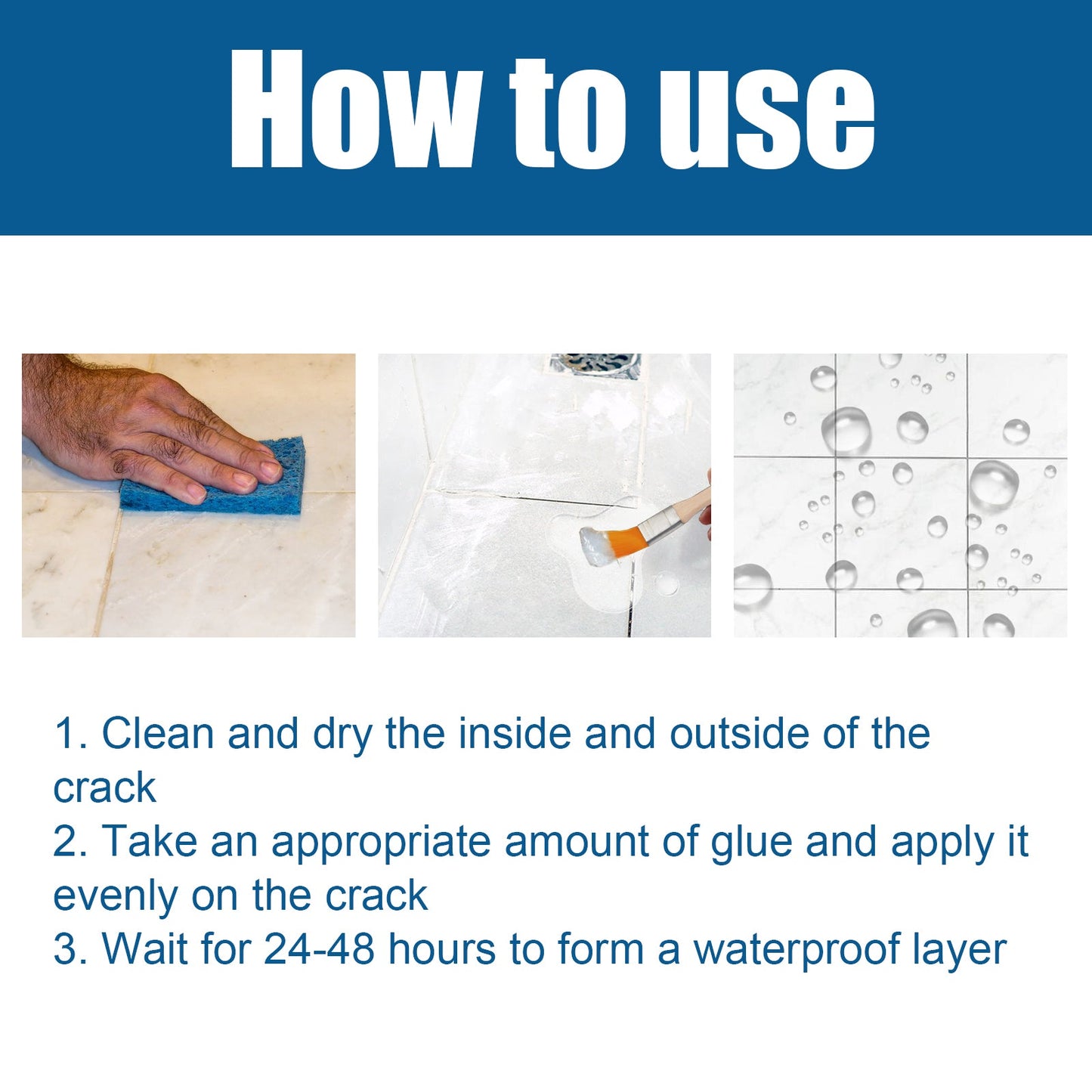 Transparent Waterproof Glue Transparent Waterproof Paint Toilet Balcony Free Brick Roof Leak Proof Glue - Korvel