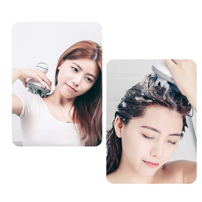 3D Waterproof Electric Head Massager - Wireless Scalp & Body Relaxation