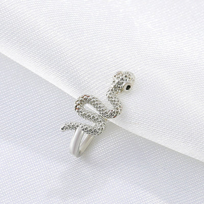 Snake shaped false nose nail nose ring human piercing jewelry for men and women - Korvel