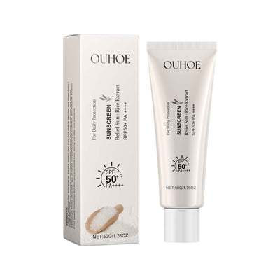 Ouhoe Rice Protective Cream Outdoor Uv Isolation Waterproof Moisturizing Skin Refreshing Non-Sticky Protective Cream - Korvel