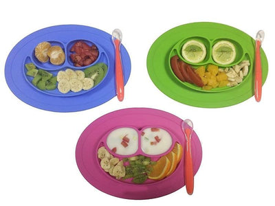 Silicone Material Baby Dining Plate - Korvel