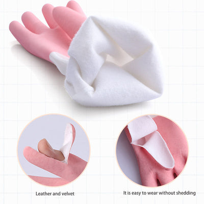 Dishwashing Gloves Durable All-In-One Padded Dishwashing And Clothes Washing Long Thickened Rubber Housework Cleaning Gloves - Korvel
