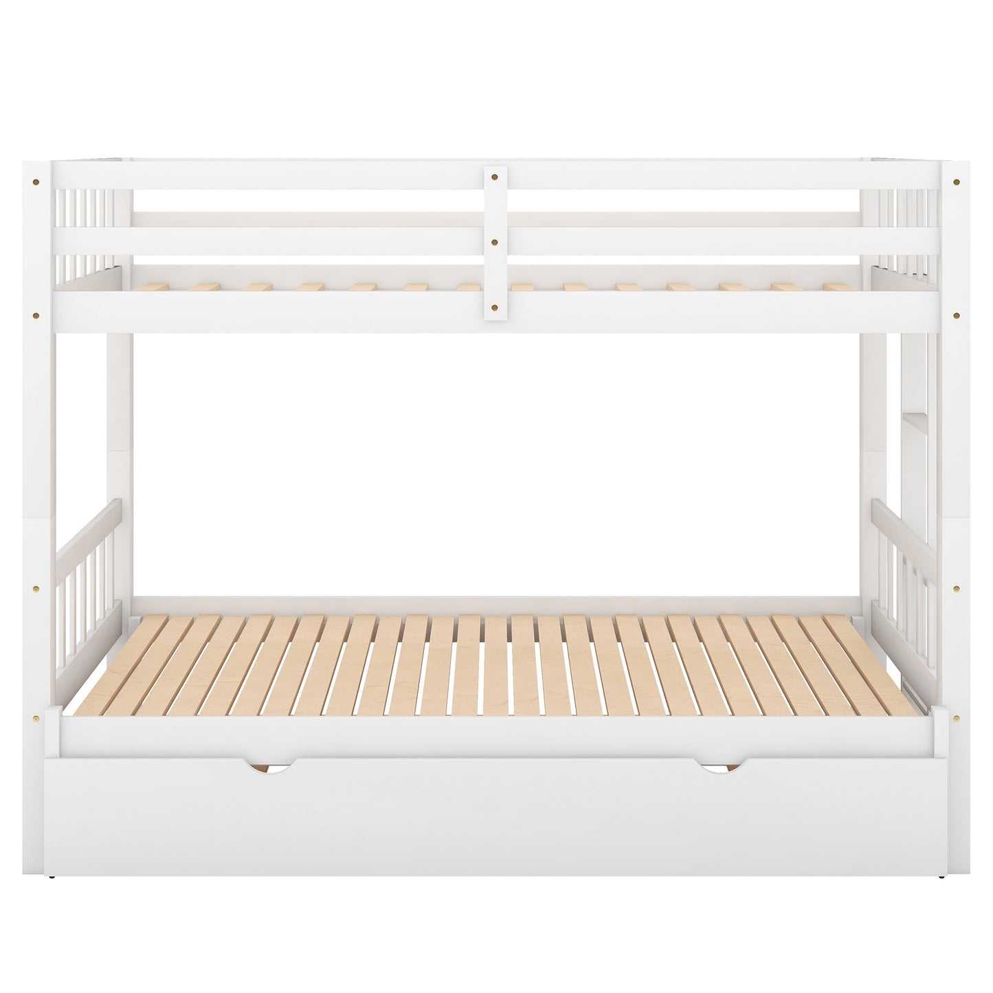 Cama litera con cama nido - Blanca