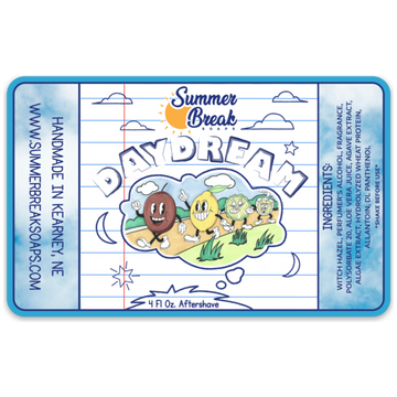 Aftershave Daydream de Summer Break Soaps 4oz