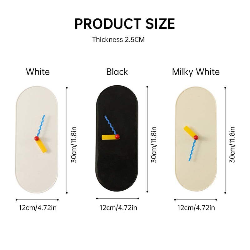 Dopamine - themed wall - mounted clock for home decor. Suitable for living rooms, a great kids' gift, modern - designed with a s - Korvel