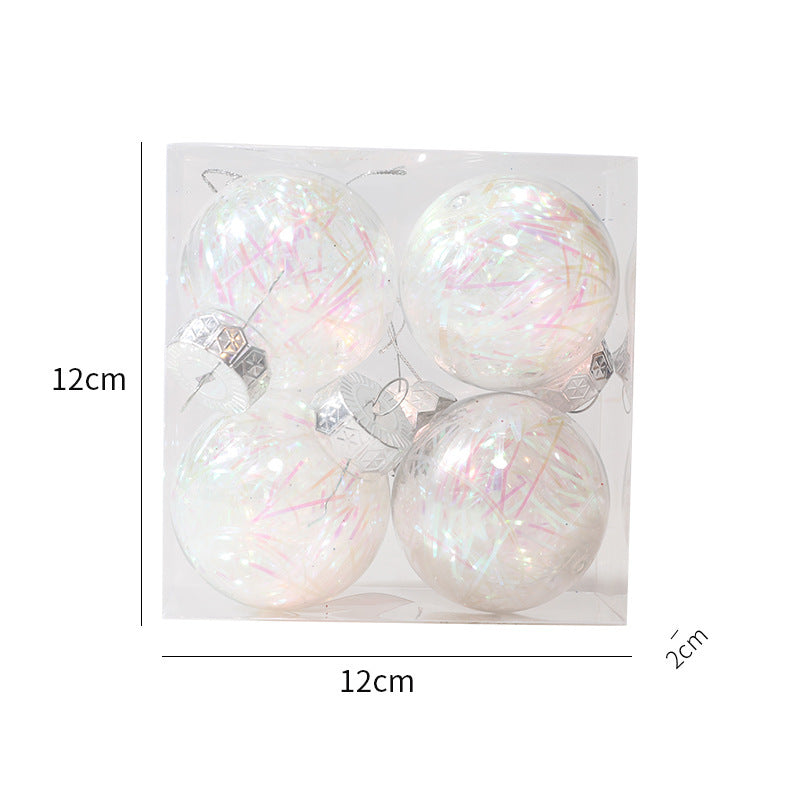 Elegant Christmas Ball Ornaments - 4PCS Set