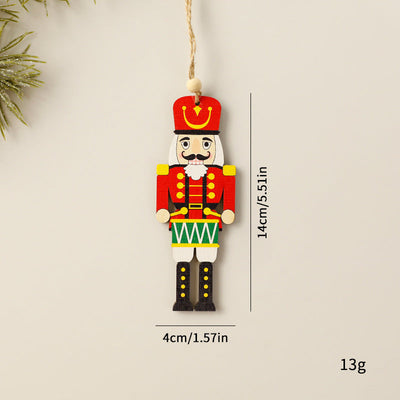 Elk Snowman Christmas Decoration Snowflake Santa Claus Christmas Tree Pendant Christmas Tree Decoration - Korvel