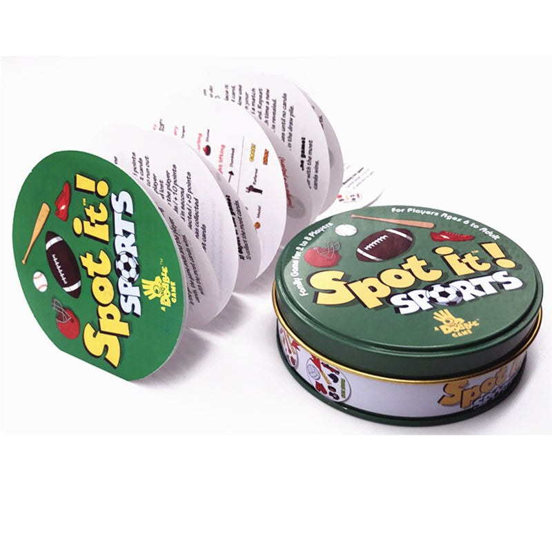 New 4 Version Spot Game it Spot Card Board Game Kids Gift with Metal Box - Korvel