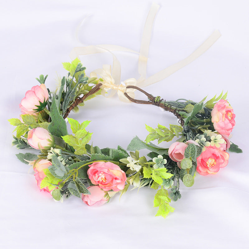 Elegant Flower Garland Headband for Women