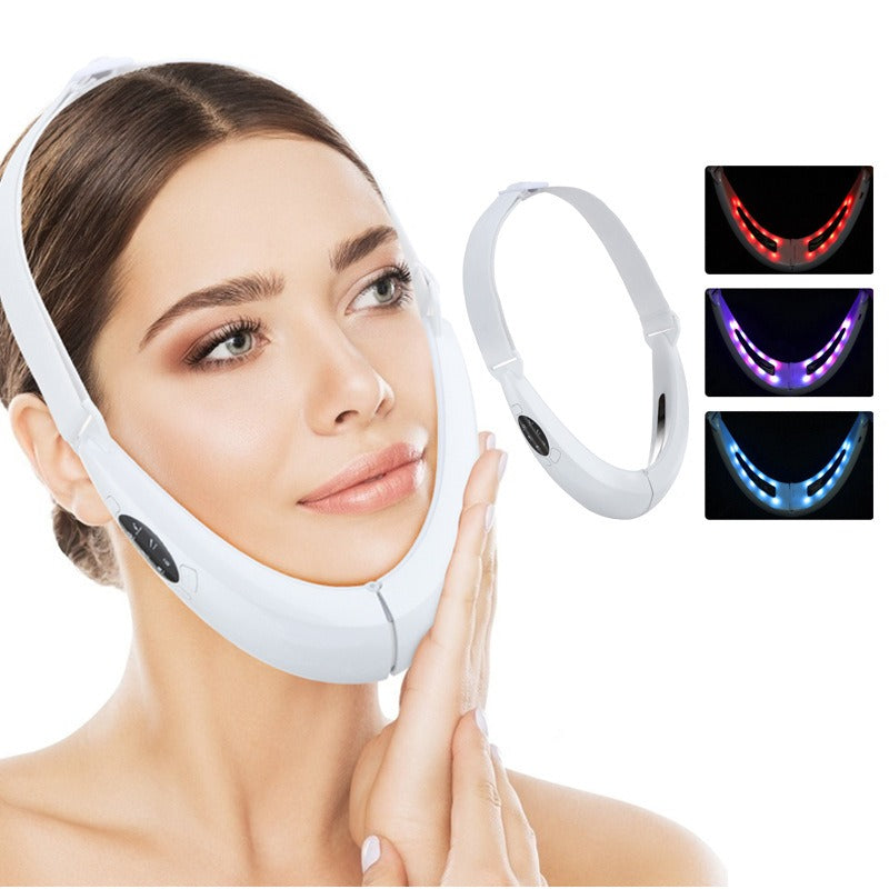 New Micro Current Colorful Light Beauty Slimming Instrument Tool Intelligent Tuina Hot Apply Lifting V-shaped Slimming - Korvel