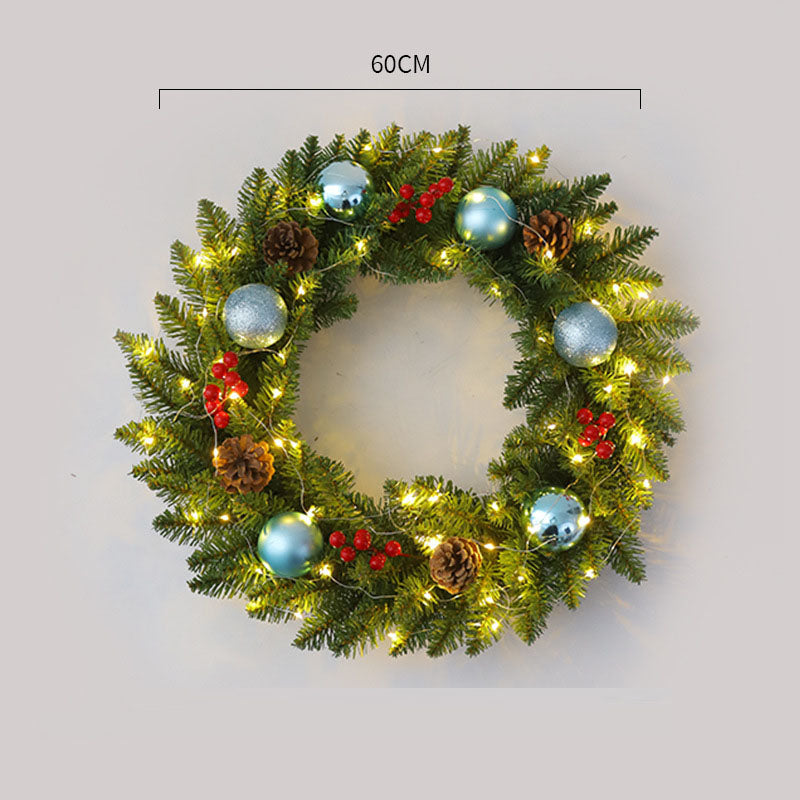 Corona de Navidad de Ratan Elegante - Disponibles en Múltiples Tamaños