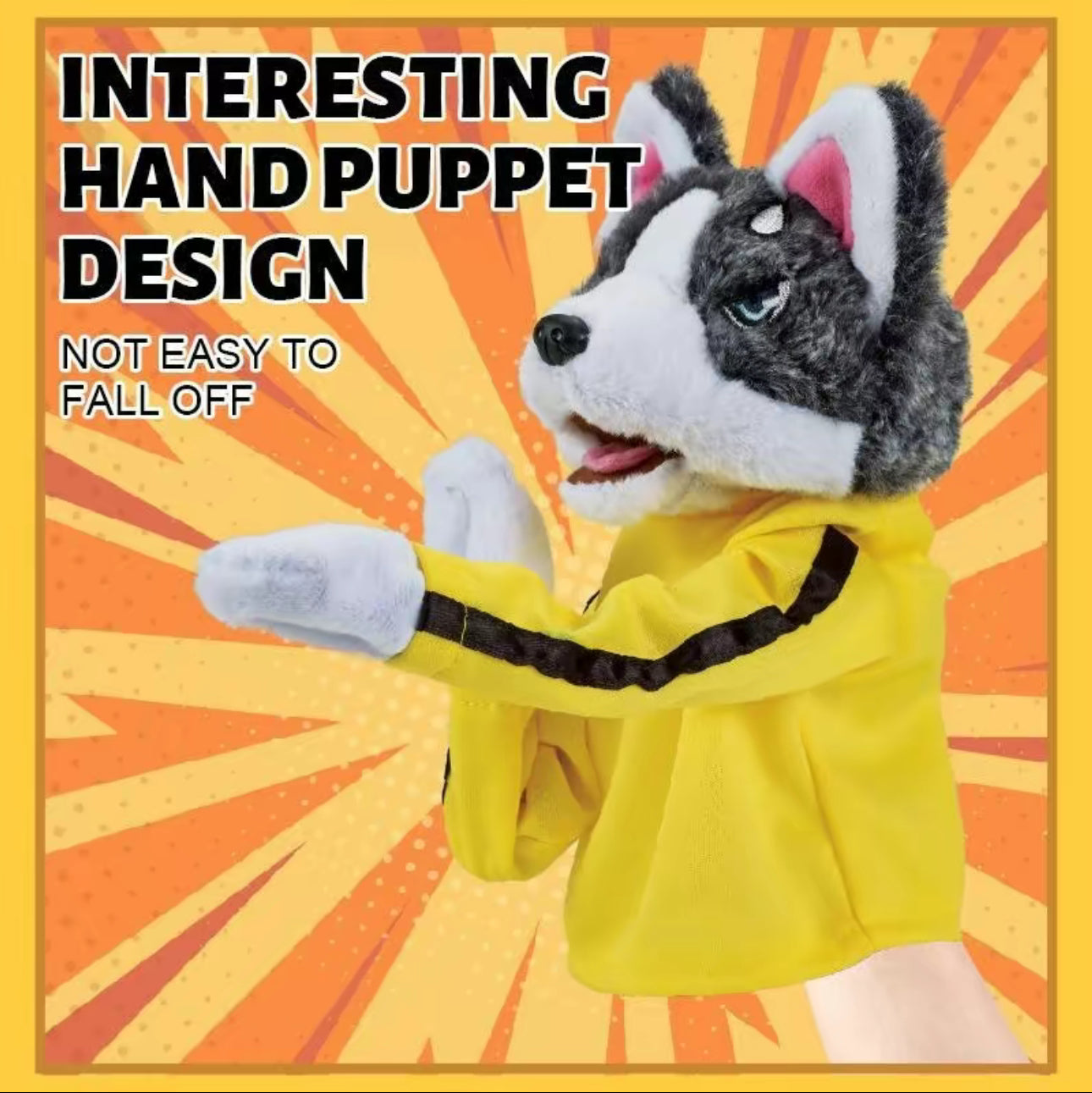 BoxyPup Títere de Mano - Juguete de Peluche Interactivo