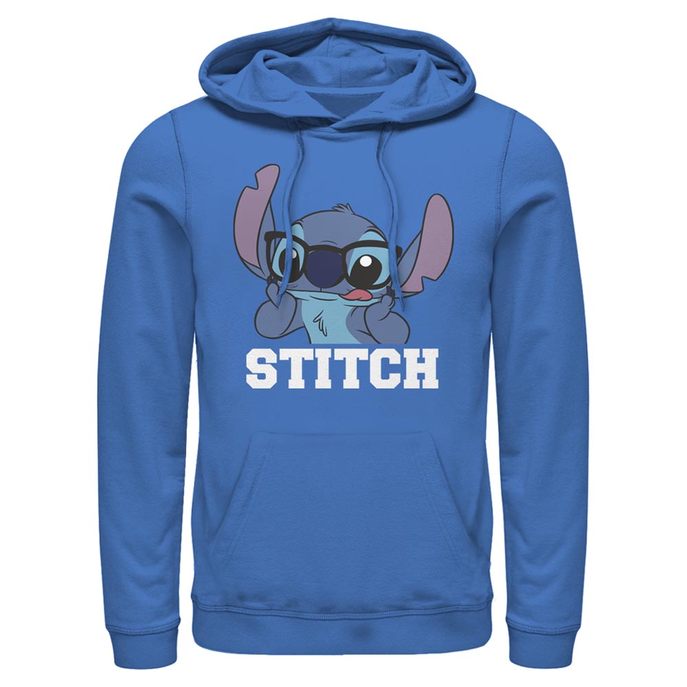 Hoodie pour hommes Disney Lilo & Stitch avec lunettes noires amusantes