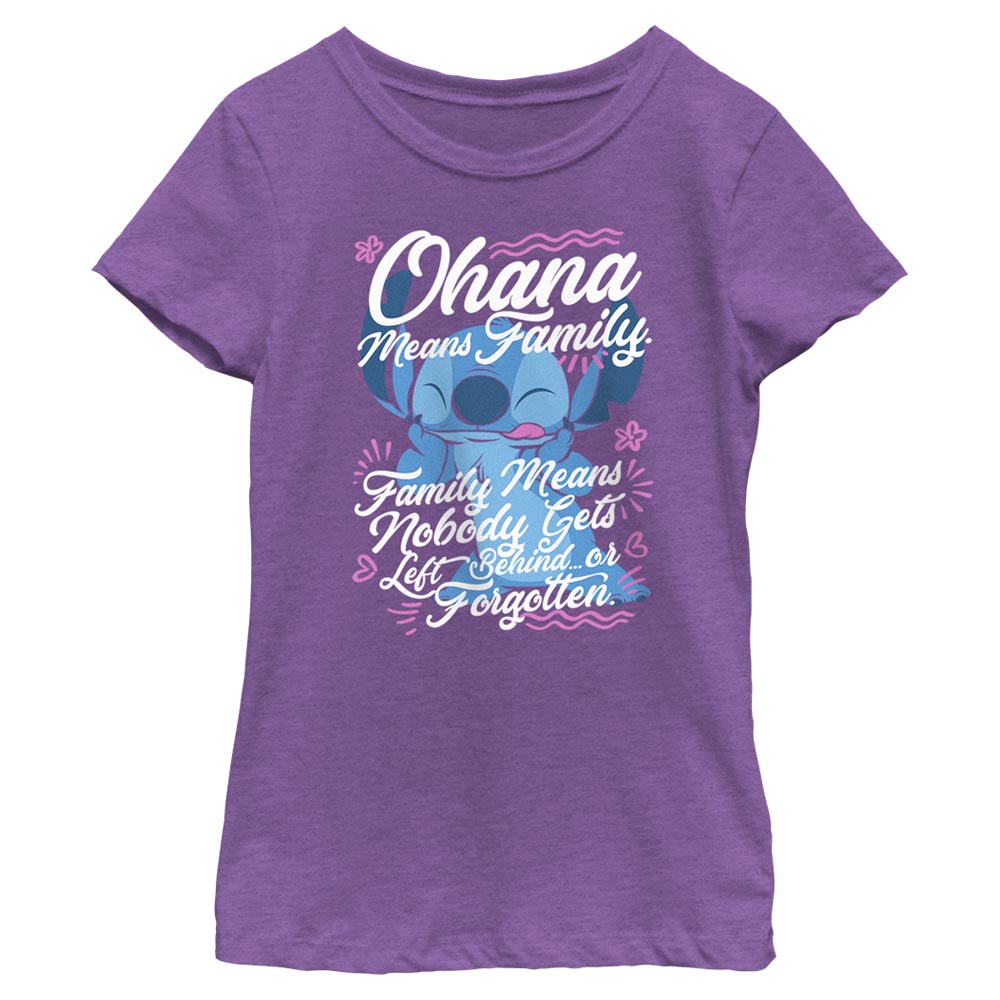 Camiseta Familiar Ohana de Disney para Niñas