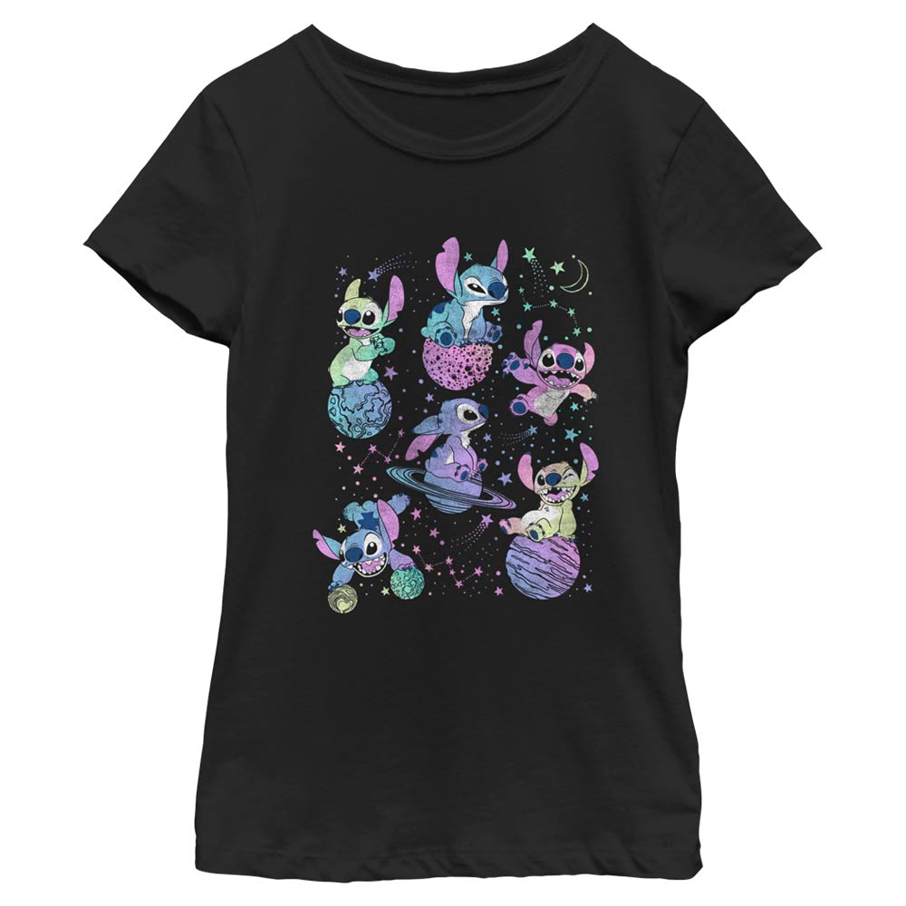 Camiseta Planetaria Stitch de Disney para Niñas