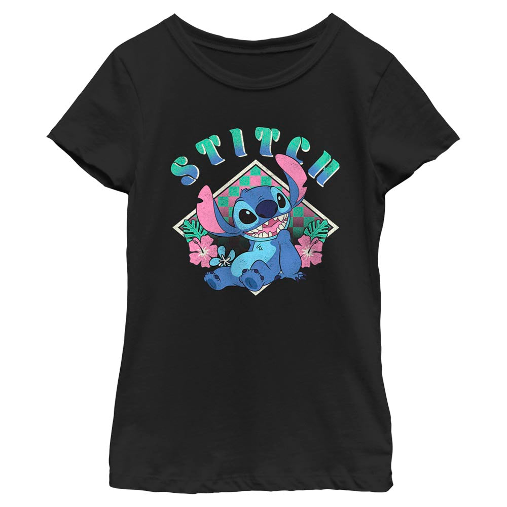 Camiseta de Diamante Stitch de Disney para Niñas
